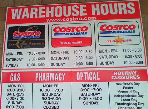 costco opening hours